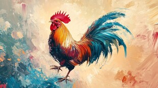 雄鸡插画