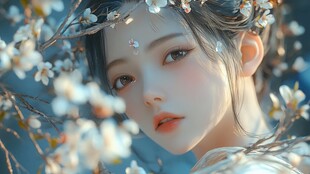 仙气清冷少女壁纸图片