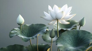 荷花高清电脑桌面壁纸