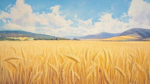 芒种时节的麦田