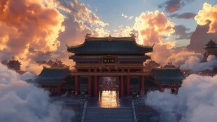 宫廷皇宫皇室云海传统