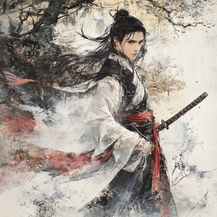 古代帅气大侠端面头像