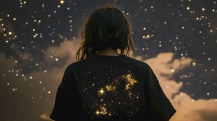 星辰大海女孩背影