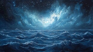 抽象写意星辰大海