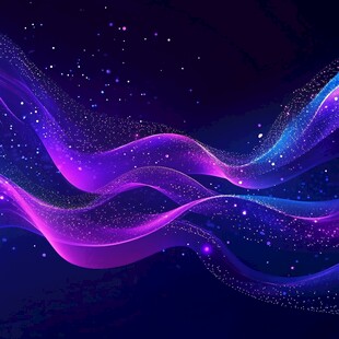 飘逸活力紫色梦幻