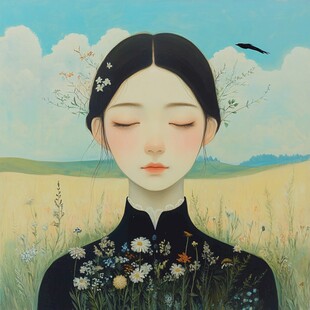 人物装饰画原创