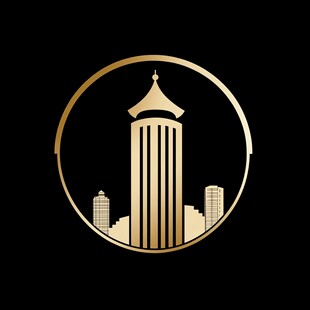 金色现代建筑logo