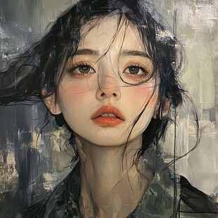 高级感女插画