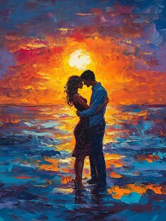 情侣油画