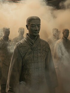 秦朝人物蜡像