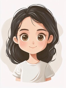 女孩卡通形象原创