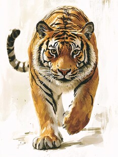 原创手绘小虎