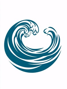 供水标志浪花logo