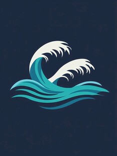 海浪海洋大海logo