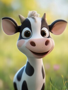 萌宠奶牛头像