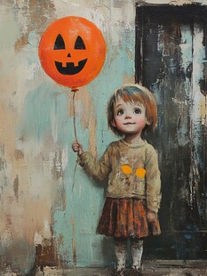 南瓜头立体壁画