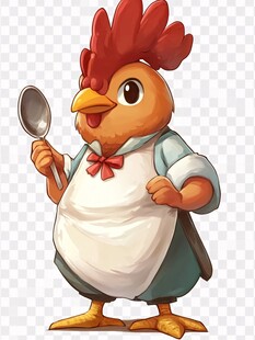 卡通鸡素材