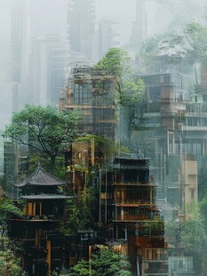 雨中楼台