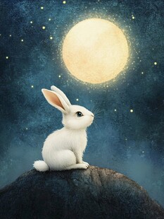 月兔插画