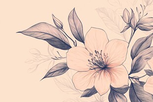 手绘创意百花壁纸