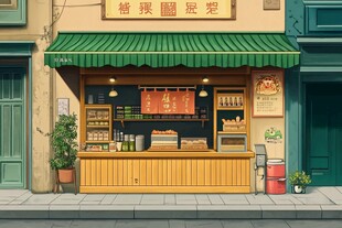 炒货店插画