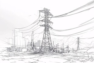 电力线描图
