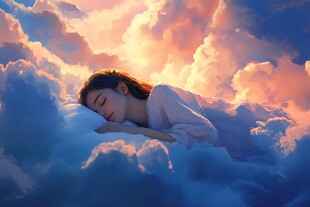 白云下的睡美人