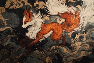 九尾狐插画