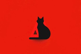 极简猫logo