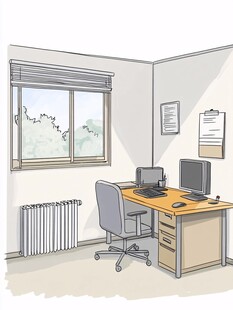 工作场所的窗户