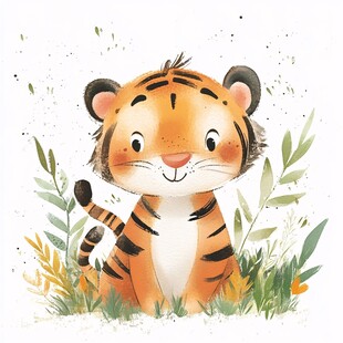 原创手绘小虎