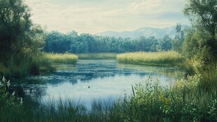 湿地场景还原