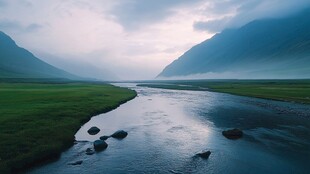 独库那溪流