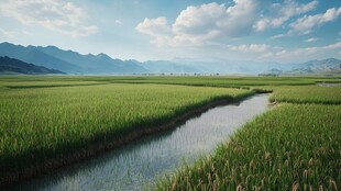 稻田大场景