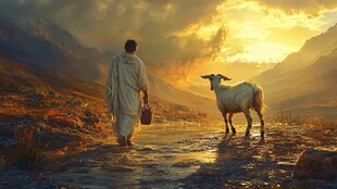 耶稣牧羊图