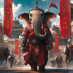 写实风大象