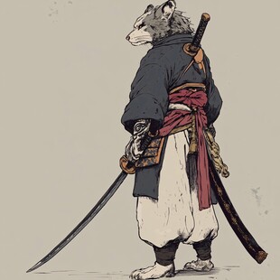 武士插画