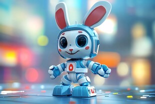 科技兔吉祥物