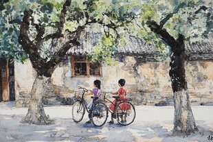 葡萄架下的童年