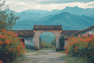 门楼乡村风光