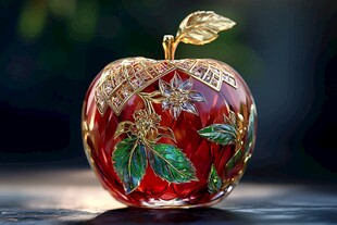 琉璃苹果工艺品