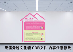 无痛分娩文化墙