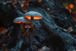 唯美森林野生菌