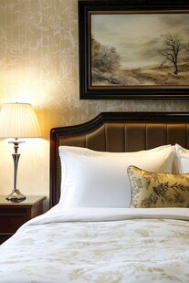 美式轻奢床尾一角