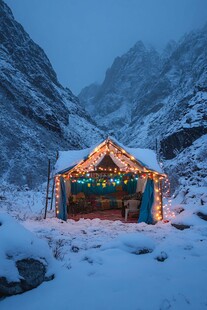 雪地帐蓬