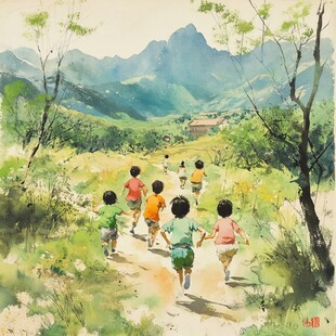 水彩蓟县水粉蓟县