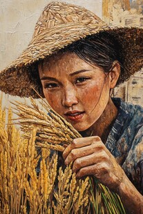 努力工作粮食系列作品