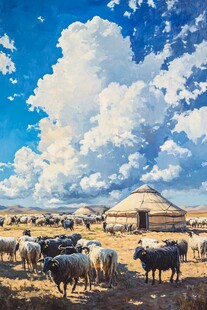 蒙古油画