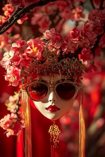 凤冠人像
