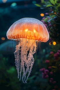 海洋生物梦幻水母